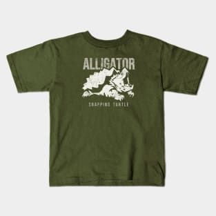 Alligator snapping turtle, reptiles lovers Kids T-Shirt